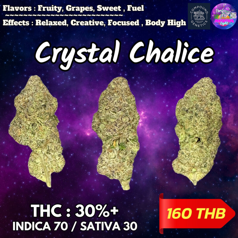 Crystal Chalice  By. Compound Genetics THC 30%+