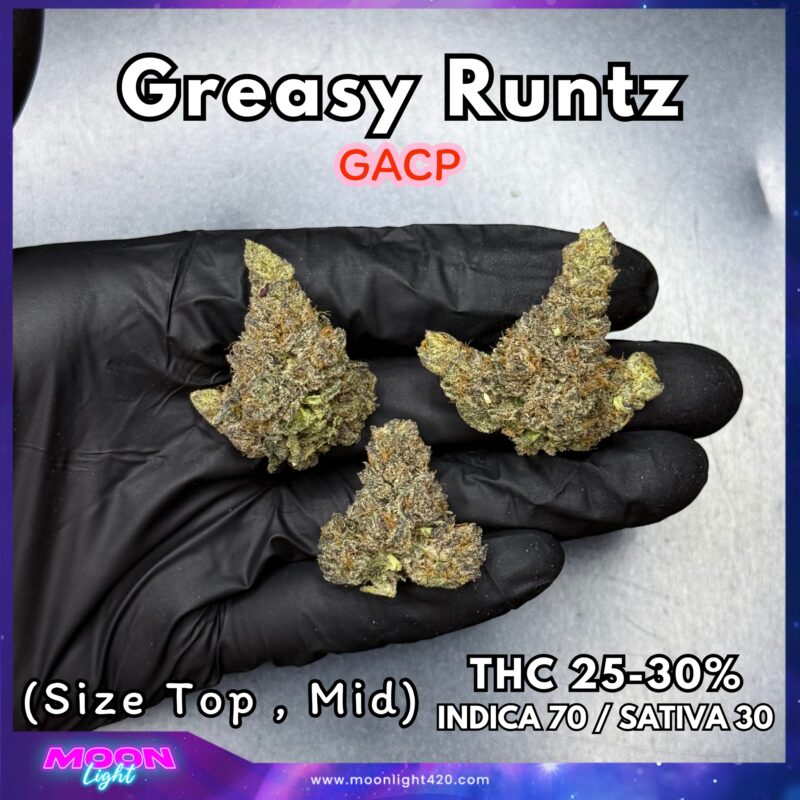 Greasy Runtz By. Exotic Genetix THC 25-30%
