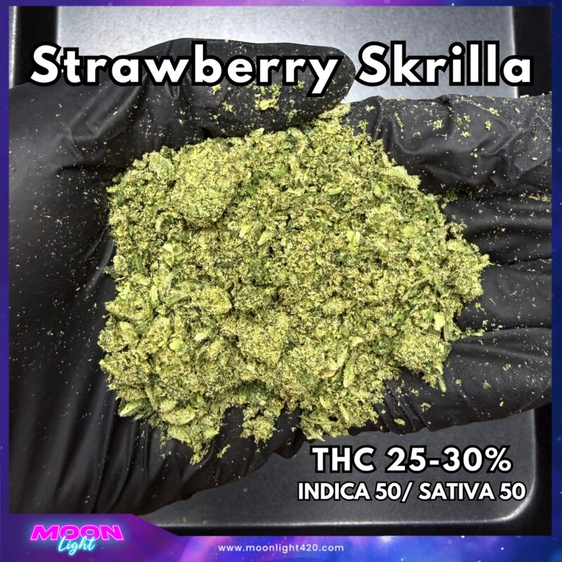 ทริม+ดอกแตก Strawberry Skrilla By. Compound Genetics THC 25-30%