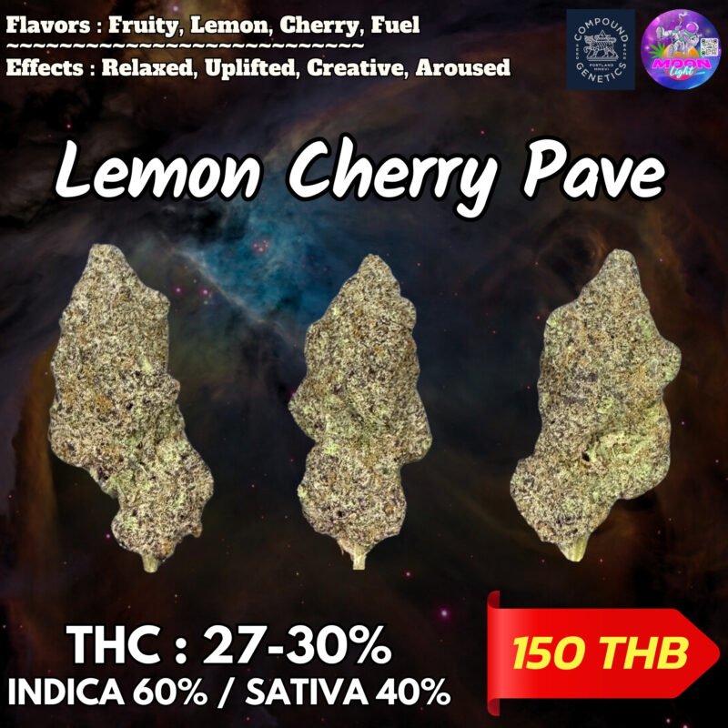 Lemon Cherry Pave By. Compound Genetics  THC 27-30%