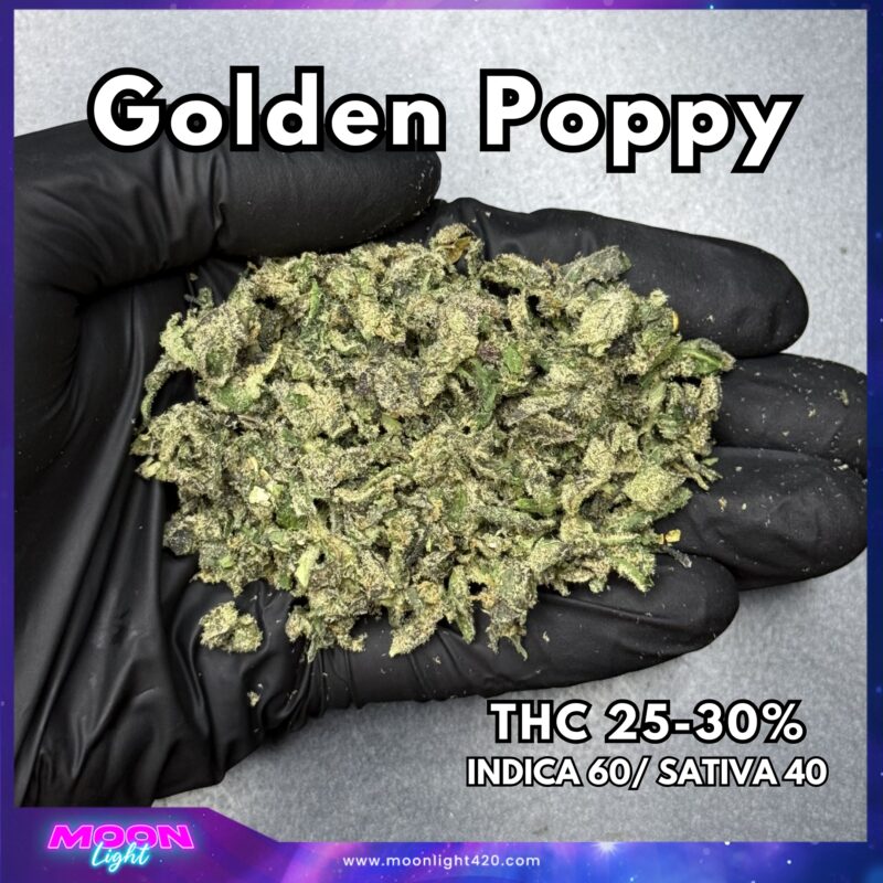 ทริม+เศษดอก Golden Poppy By. Exotic Genetix THC 25-30%