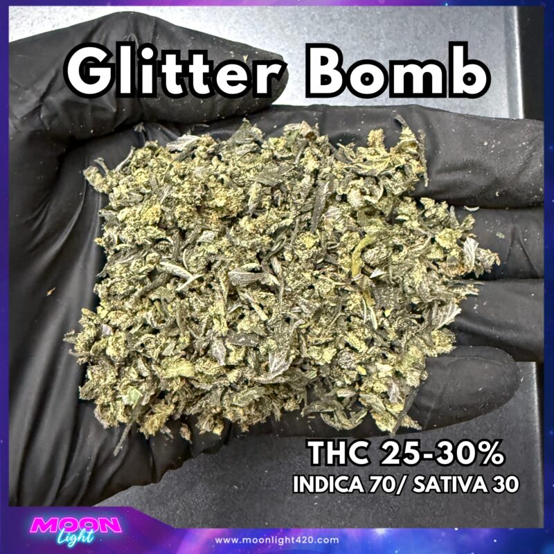 ทริม+เศษดอก Glitter Bomb By. Compound Genetix THC 25-30%