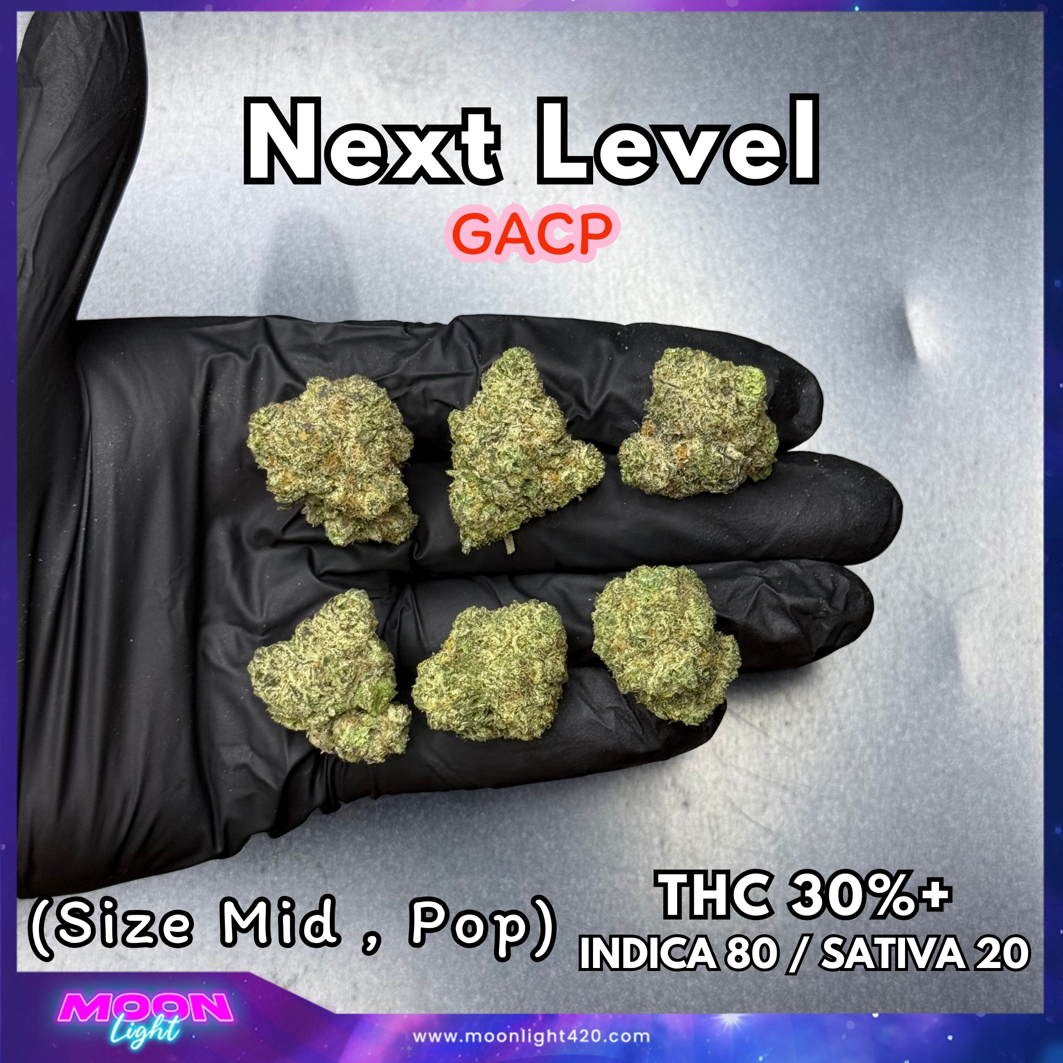 Next Level  By. Exotic Genetix THC 30%+
