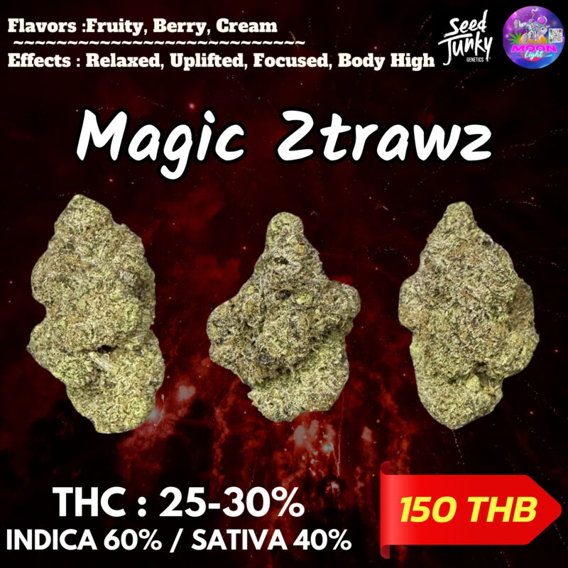 Magic Ztrawz By. Seed Junky  THC 25-30%