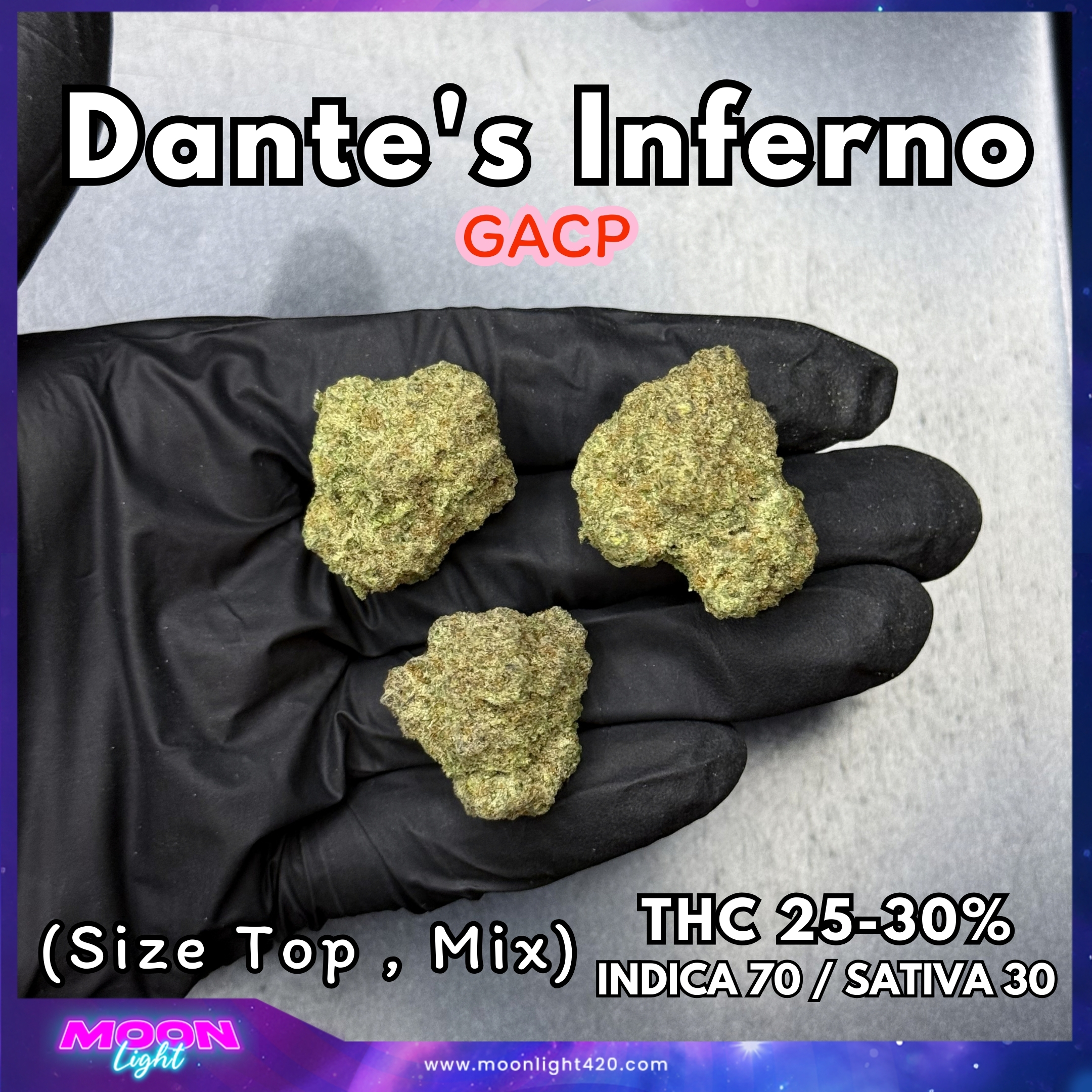 Dante’s Inferno By. Clearwater Genetics THC 25-30%