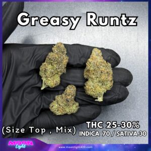 Greasy Runtz By. Exotic Genetix THC 25-30%