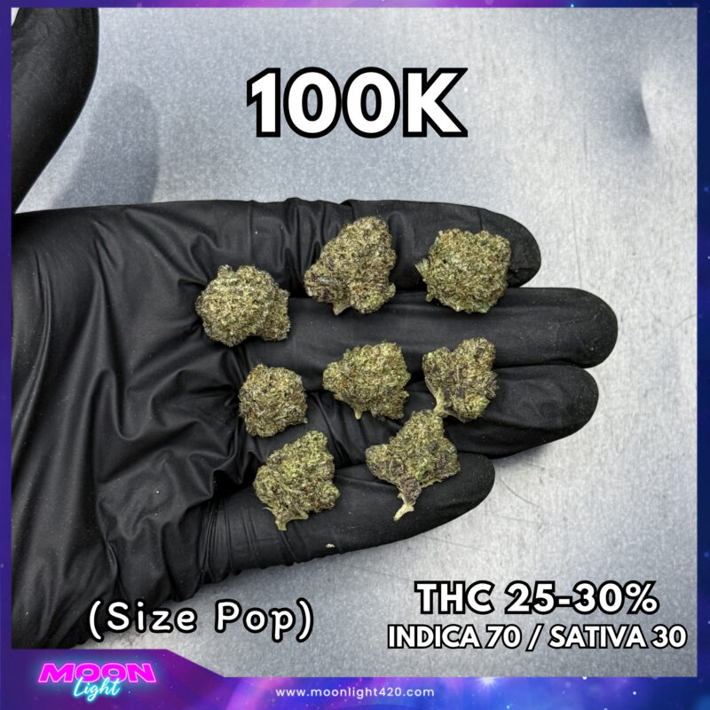 100K By. Exotic Genetix THC 25-30%