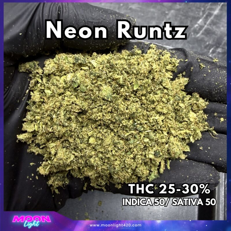 ทริม+ดอกแตก Neon Runtz By. Wizard Tree THC 25-30%