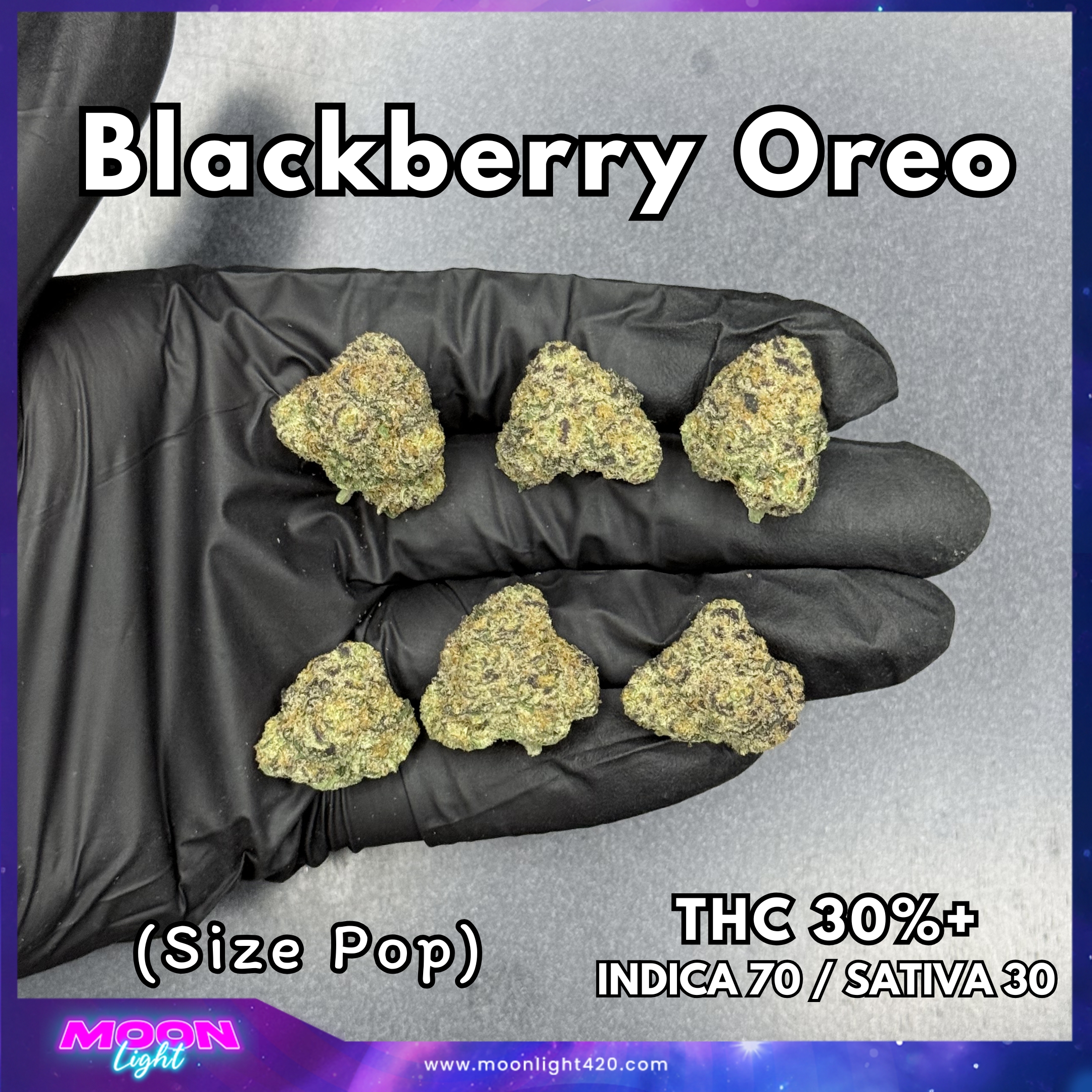 Blackberry Oreo By. Copycat Genetix THC 30%+
