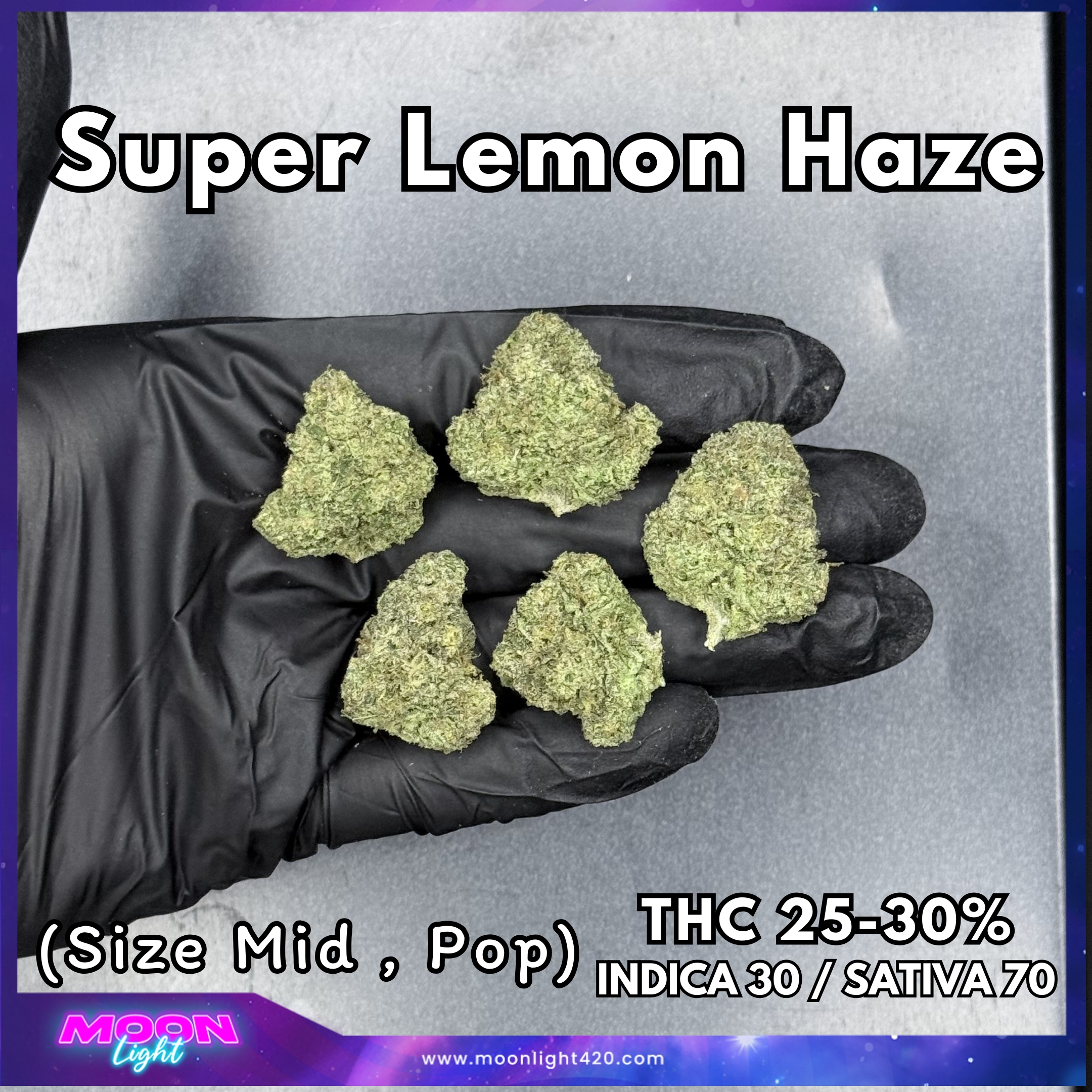 Super Lemon Haze By. Green House Seed THC 25-30%