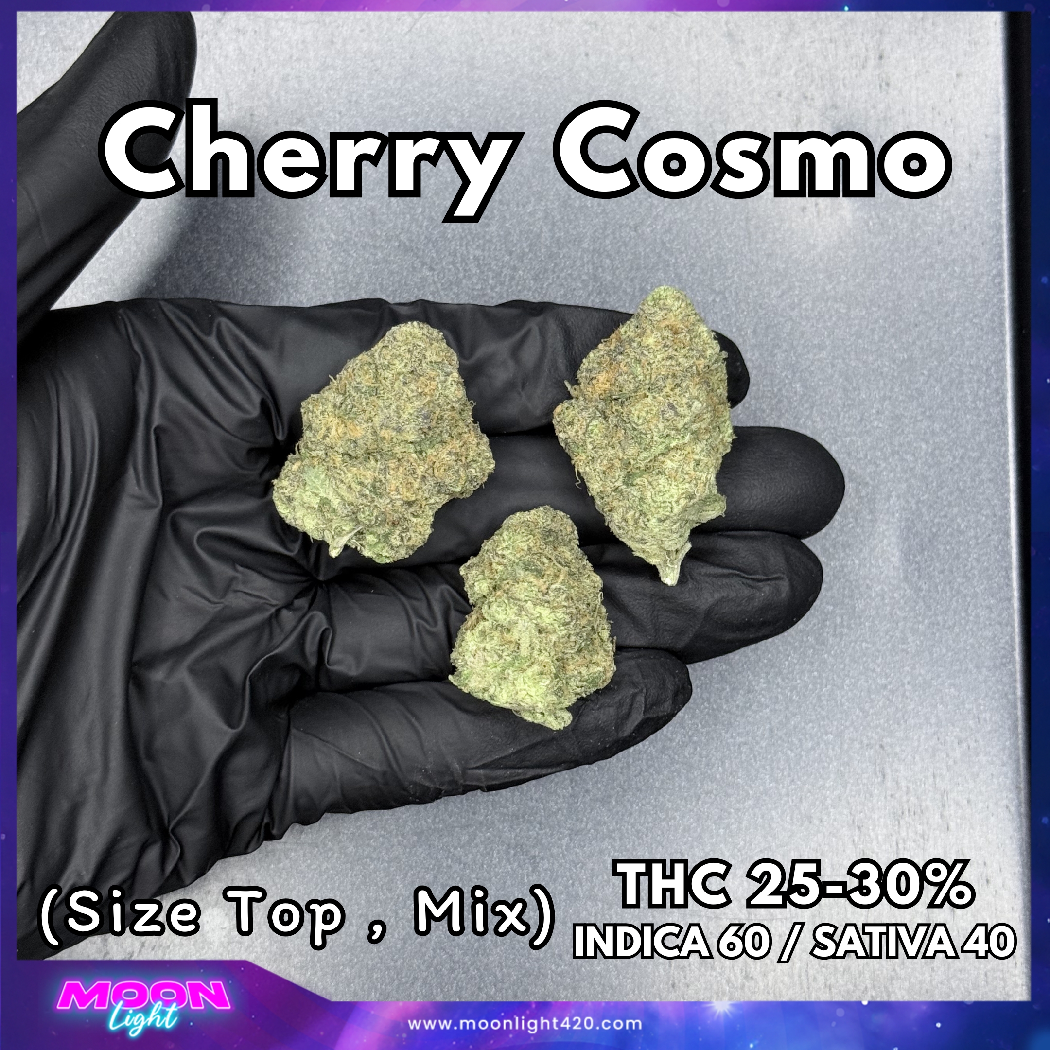 Cherry Cosmo By. Exotic Genetix THC 25-30%