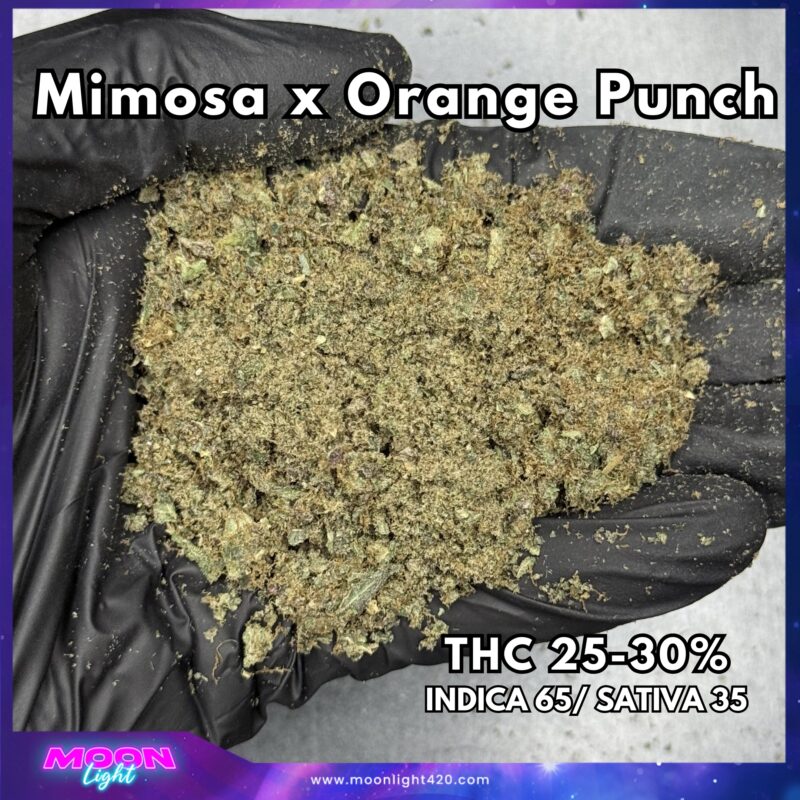 ทริม+ดอกแตก Mimosa x Orange Punch THC 25-30%