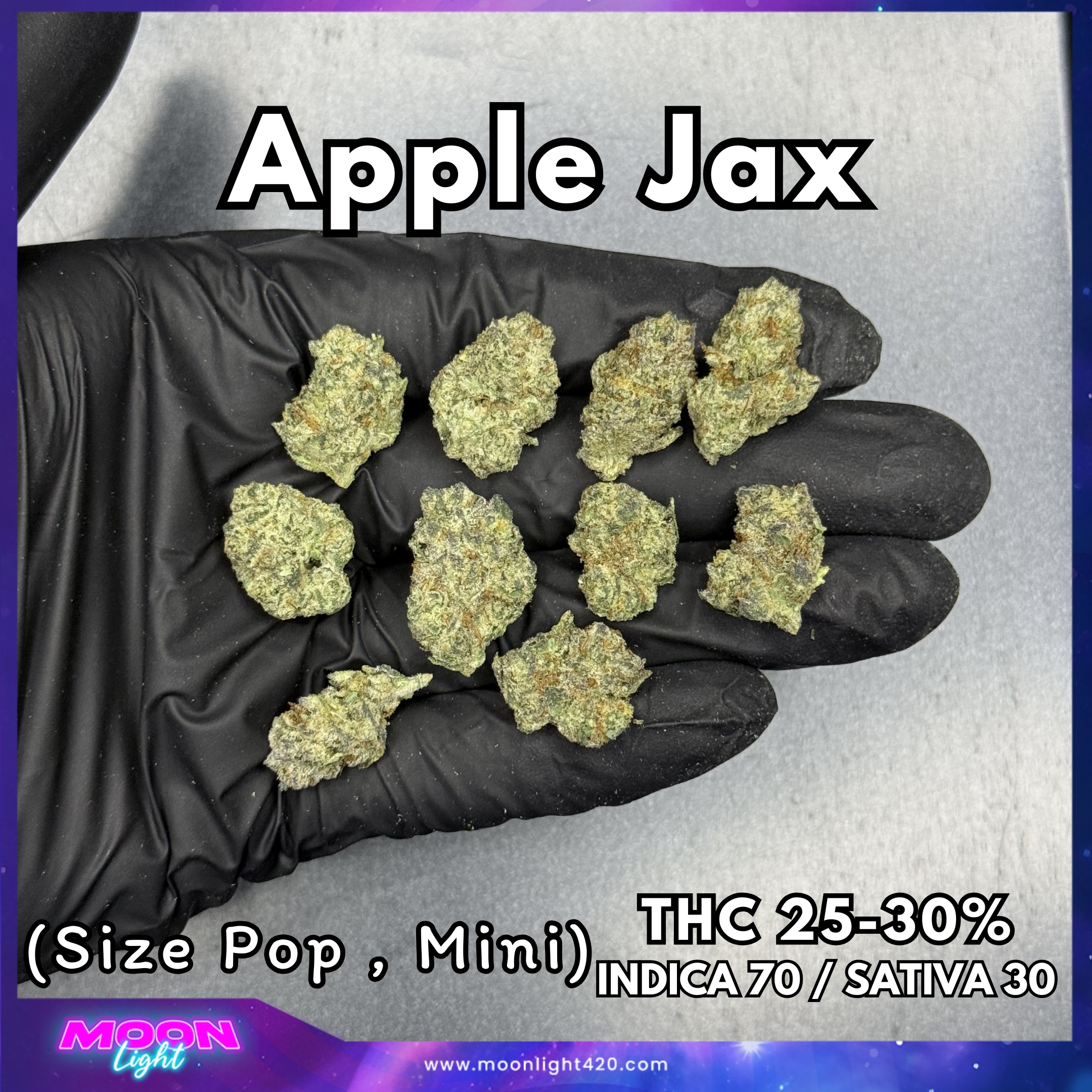 Apple Jax By. In House Genetics THC 25-30%