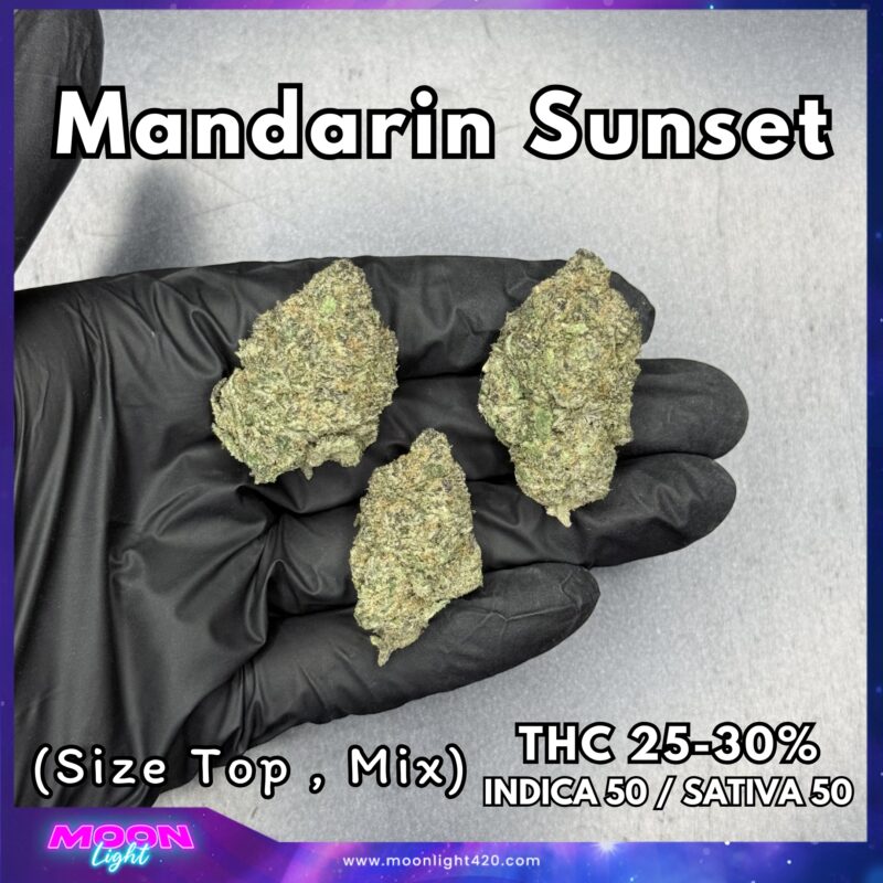 Mandarin Sunset By. Ethos Genetics THC 25-30%