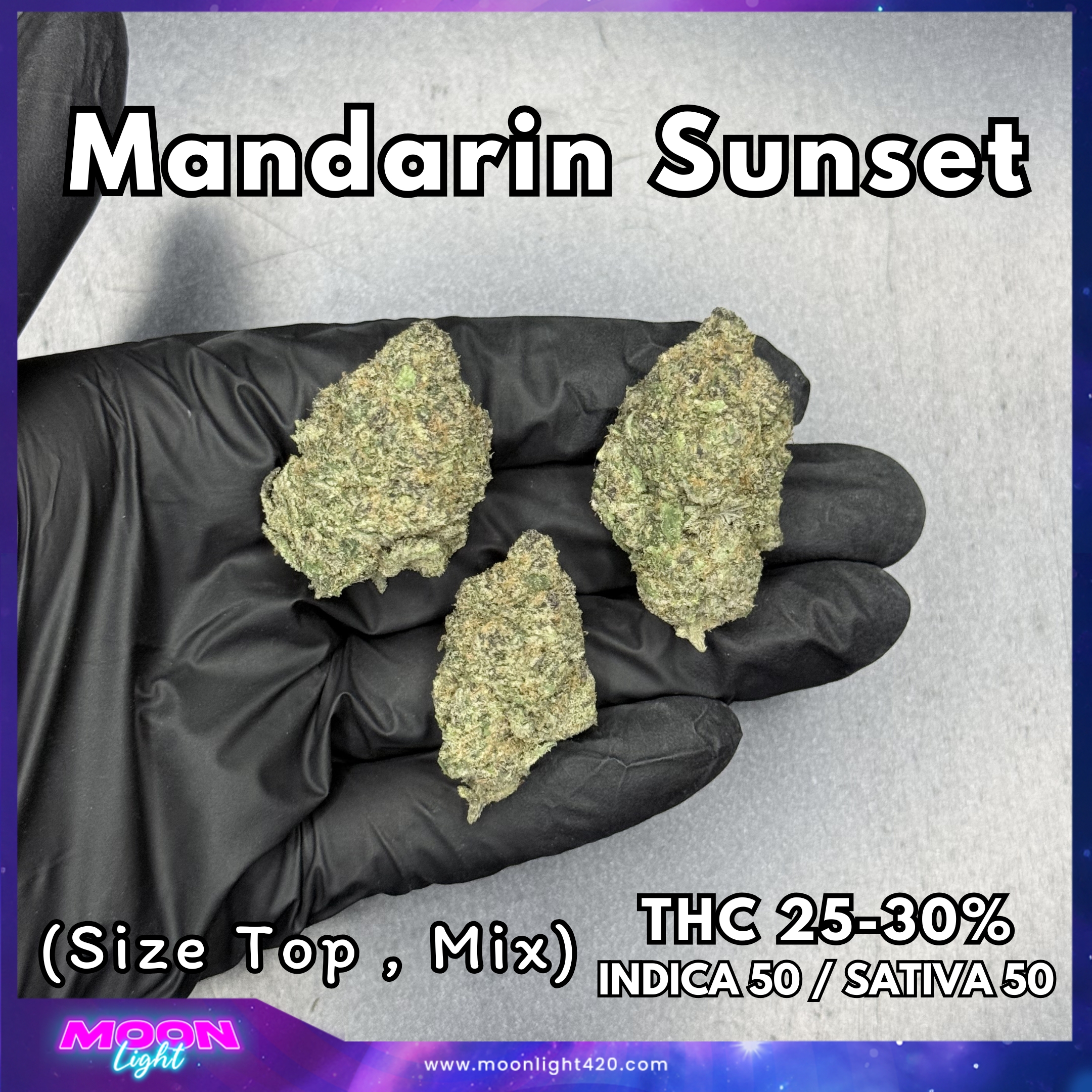 Mandarin Sunset By. Ethos Genetics THC 25-30%