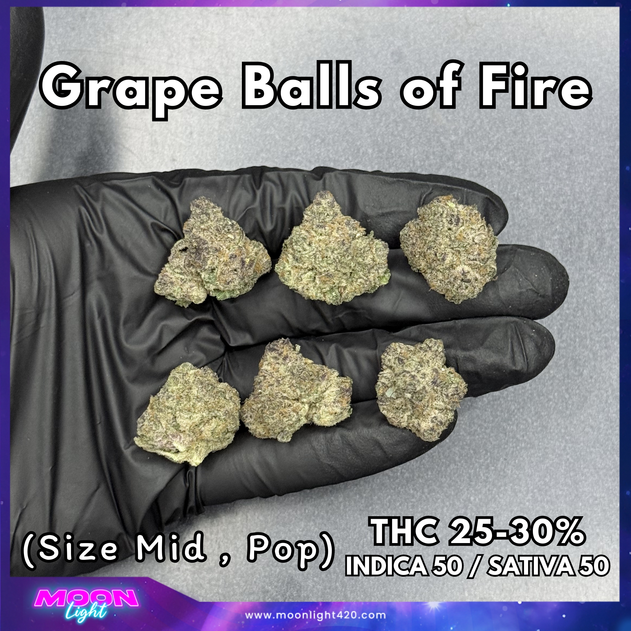 Grape Balls of Fire By. Ethos Genetics THC 25-30% 🚀