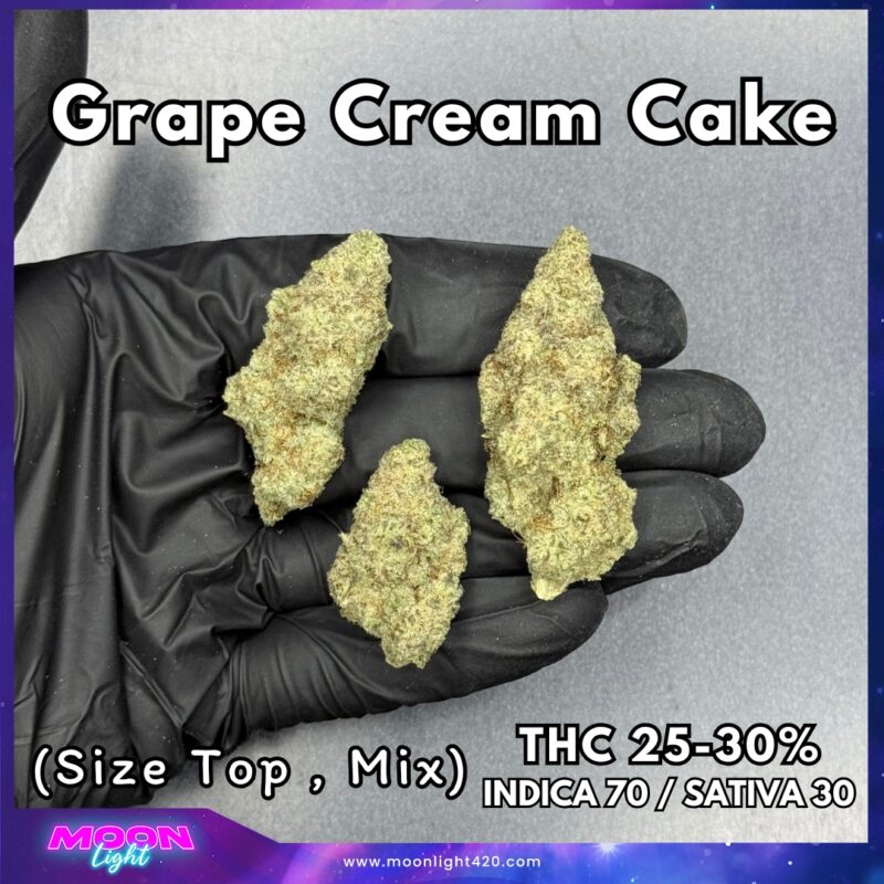 Grape Cream Cake  By. Exotic Genetix  THC 25-30%