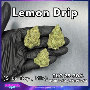 Lemon Drip  By. Exotic Genetix THC 25-30%