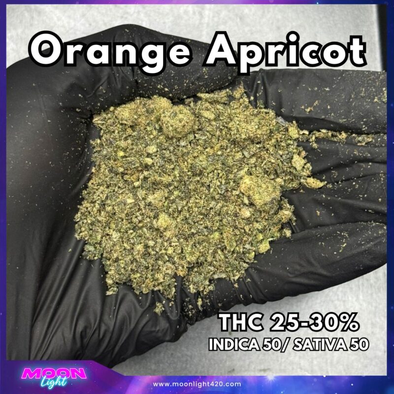 ทริมดอกแตก+เศษดอก Orange Apricot  By. Compound Genetics THC 25-30%